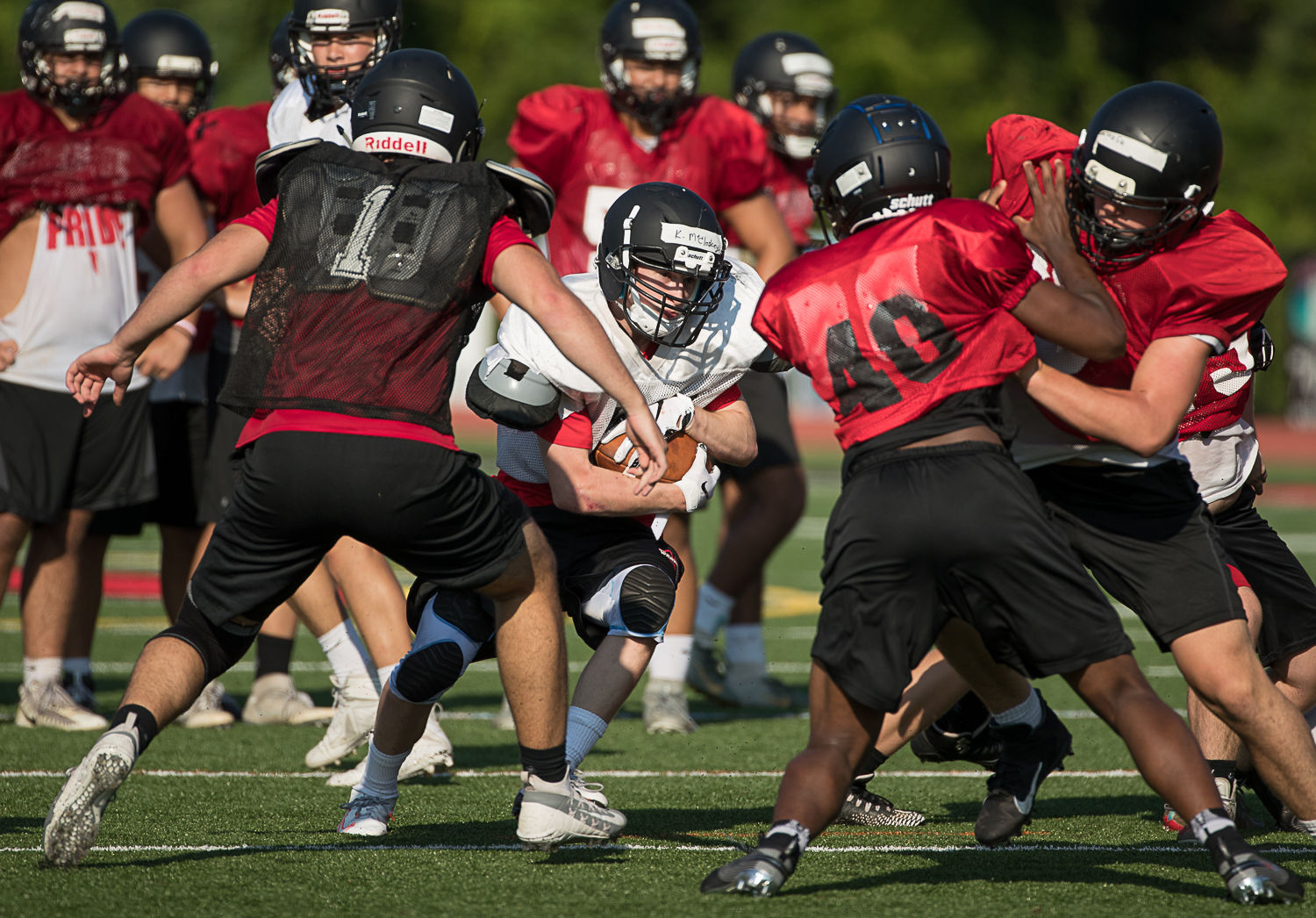 Madison football practice 9
